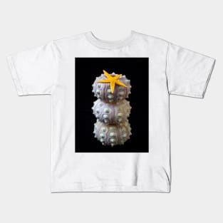 Starfish On Stacked Sea Urchins Kids T-Shirt